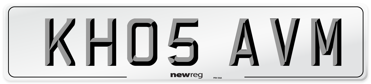KH05 AVM Number Plate from New Reg